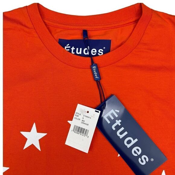 NWT Études Unisex Orange Wonder Europa T-Shirt – US L | Made in Portugal | MSRP - Picture 6 of 9